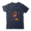 Flamingo Thanksgiving Pumpkin Halloween Classic T Shirt Navy 600x.jpg