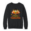 Happy Thanksgiving Turkey Face Mask Funny Quarantine Gift Crewneck Sweatshirt Black 600x.jpg
