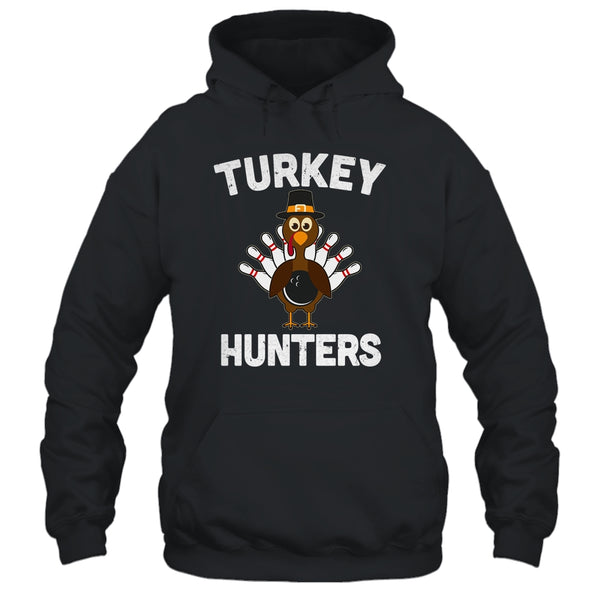 Funny Bowling Team Turkey Hunters Thanksgiving Fan Gift Pullover Hoodie Black 600x.jpg