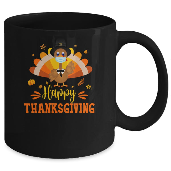 Happy Thanksgiving Turkey Face Mask Funny Quarantine Gift Mug 11oz Mug Black e72524fb 3455 46c6 b121 5fb2996ee31e 600x.jpg