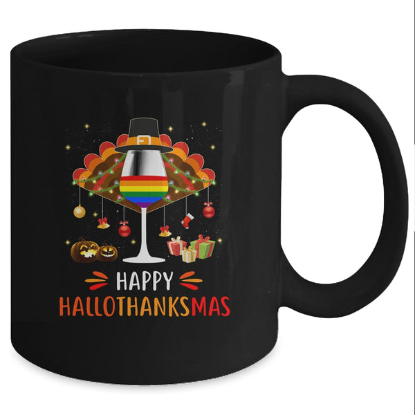 LGBT Happy HalloThanksmas Halloween Thanksgiving Wine Turkey Mug 11oz Mug Black 676fe3bd 5f7d 4df0 b9d1 faf1991451bc 600x.jpg