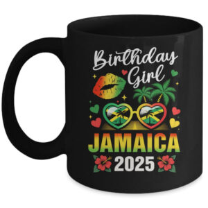 Jamaica Birthday Girl 2025 Birthday Party Squad Girls Trip Mug 11oz Mug Black front 600x.jpg