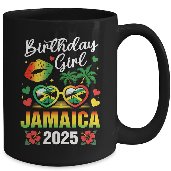 Jamaica Birthday Girl 2025 Birthday Party Squad Girls Trip Mug 15oz Mug Black back 600x.jpg
