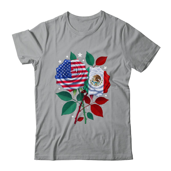 Mexico USA Flag Mexican Flag American Rose Flower Shirt Hoodie Classic T Shirt Sport Grey 600x.jpg
