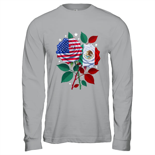 Mexico USA Flag Mexican Flag American Rose Flower Shirt Hoodie Long Sleeve T Shirt Sport Grey 600x.jpg