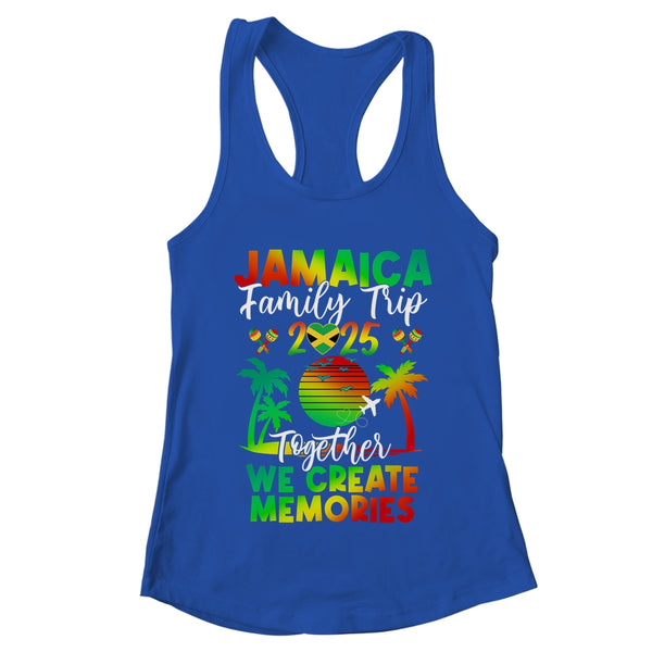 Jamaica Family Trip 2025 We Create Memories Jamaica Vacation Shirt Tank Top Women s Ideal Racerback Tank Royal 600x.jpg