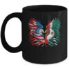 America Mexico Flag Vintage Mexican Roots American Flag Mug 11oz Mug Black front 600x.jpg