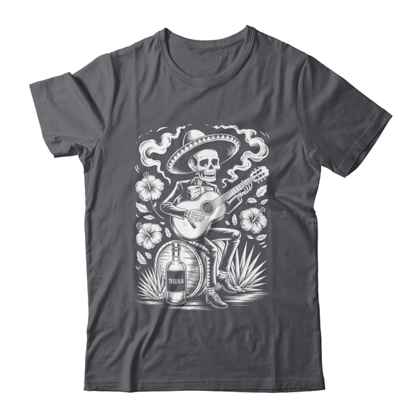 Mexico Vintage Skeleton Guitar Dia De Los Muertos Mexican Shirt Tank Top Classic T Shirt Dark Heather 600x.jpg