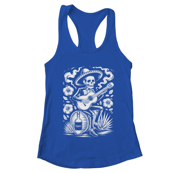 Mexico Vintage Skeleton Guitar Dia De Los Muertos Mexican Shirt Tank Top Women s Ideal Racerback Tank Royal 600x.jpg