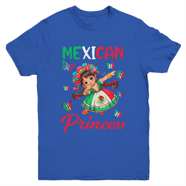 Mexican Princess Flag Latina Mexicana For Girls Kids Youth Shirt Youth T Shirt Royal 600x.jpg
