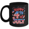 Happy 4th Of July US Flag American 4th Of July Independence Mug 11oz Mug Black front 600x.jpg