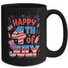 Happy 4th Of July US Flag American 4th Of July Independence Mug 15oz Mug Black back 600x.jpg