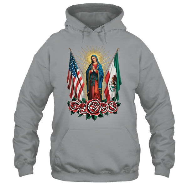 Virgen De Guadalupe Faith Mexican Mexico American USA Flag Shirt Hoodie Pullover Hoodie Sport Grey 600x.jpg