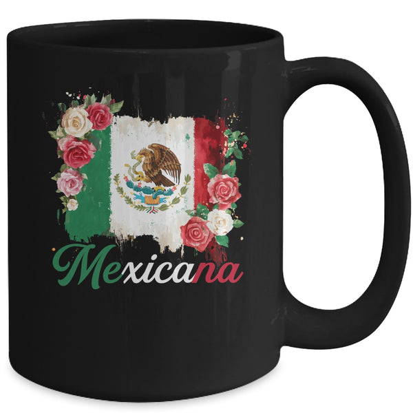 Mexicana Latina Mexico Flag Mexican Girl Mexico Women Mug 15oz Mug Black back 600x.jpg