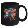 Cat Riding Unicorn USA Flag Patriotic 4th Of July Women Girl Mug 11oz Mug Black back 600x.jpg
