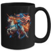 Cat Riding Unicorn USA Flag Patriotic 4th Of July Women Girl Mug 15oz Mug Black back 600x.jpg