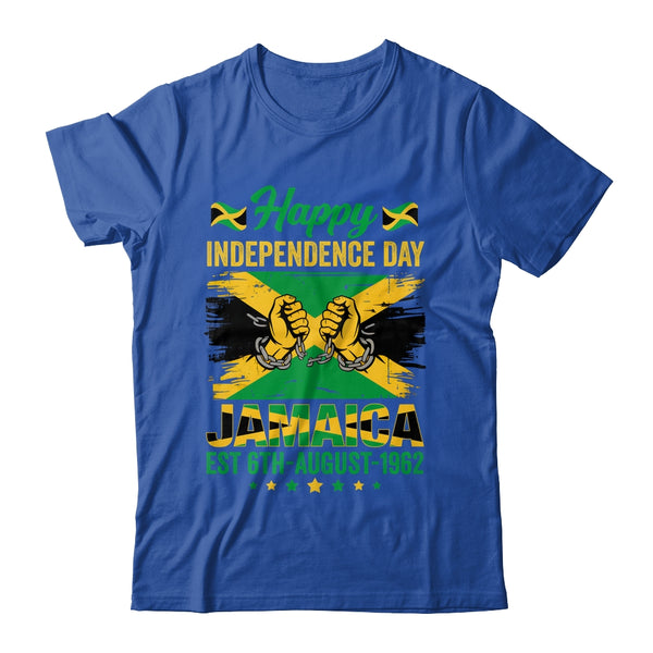 Happy Independence Day Jamaica 1962 Jamaican Men Women Shirt Tank Top Classic T Shirt Royal 600x.jpg
