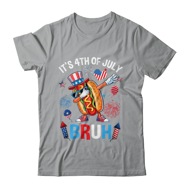 Bruh 4th Of July Boys Kids Hotdog Funny Fourth Of July Shirt Hoodie Classic T Shirt Sport Grey 600x.jpg
