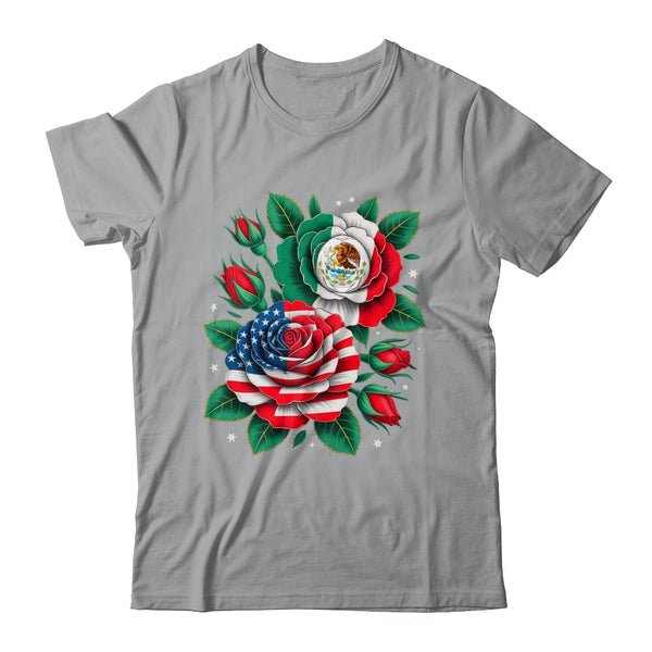 Mexico Mexican Flag USA American Flag Rose Flower Mexicana Shirt Tank Top Classic T Shirt Sport Grey 600x 2.jpg