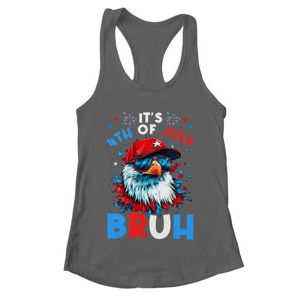Bruh 4th Of July Boys Kids Fourth Of July Bald Eagle Shirt Tank Top Women s Ideal Racerback Tank Dark Grey 600x.jpg