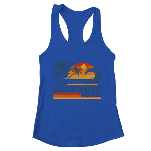 Gulf Of Mexico Est 1550 Retro Vintage Beach Mexican Shirt Tank Top Women s Ideal Racerback Tank Royal 600x 2.jpg
