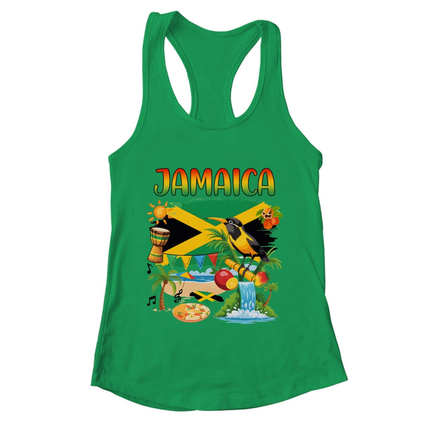 Jamaican Flag Outfit Kids Men Women Novelty Jamaica Flag Shirt Tank Top Women s Ideal Racerback Tank Kelly Green 600x 1.jpg