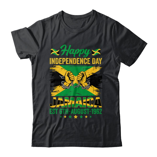 Happy Independence Day Jamaica 1962 Jamaican Men Women Shirt Tank Top Classic T Shirt Black 600x 1.jpg
