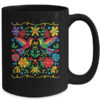 Floral Bird Otomi Mexican Style Mexicano Mexicana Mug 15oz Mug Black back 600x.jpg
