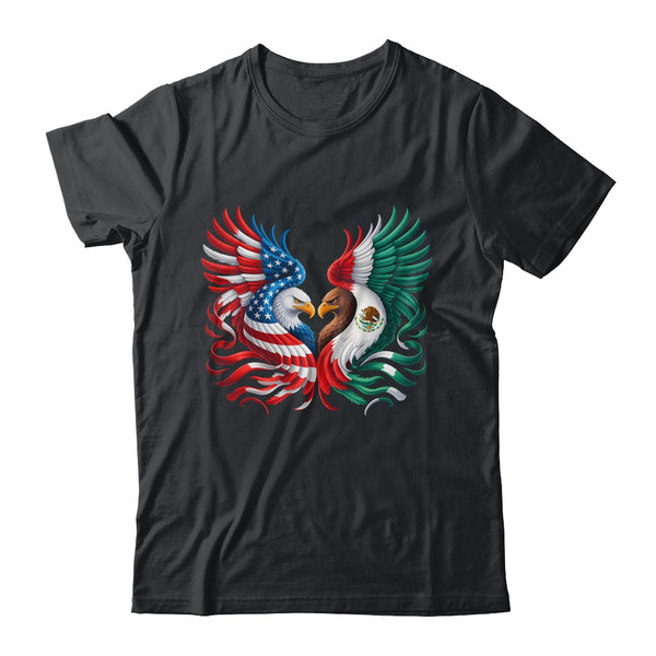 America Mexico Flag Vintage Mexican Roots American Flag Shirt Hoodie Classic T Shirt Black 600x 1.jpg