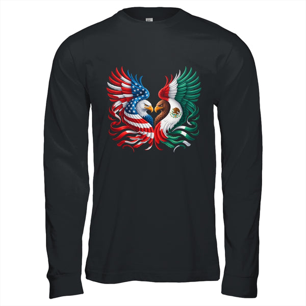 America Mexico Flag Vintage Mexican Roots American Flag Shirt Hoodie Long Sleeve T Shirt Black 600x 1.jpg