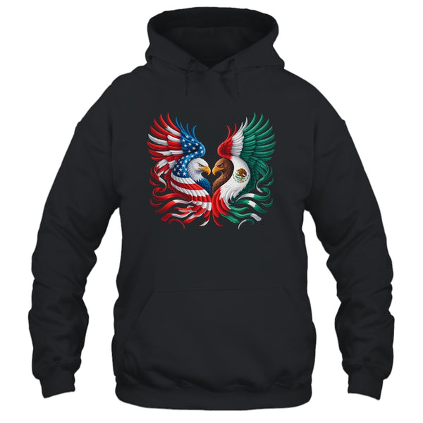 America Mexico Flag Vintage Mexican Roots American Flag Shirt Hoodie Pullover Hoodie Black 600x 1.jpg