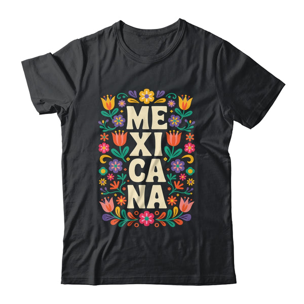Proud Mexico For Mexicans Mexicana Mexico Women Girls Flower Shirt Tank Top Classic T Shirt Black 600x 1.jpg