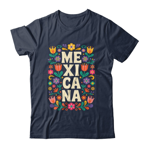 Proud Mexico For Mexicans Mexicana Mexico Women Girls Flower Shirt Tank Top Classic T Shirt Navy 600x 1.jpg