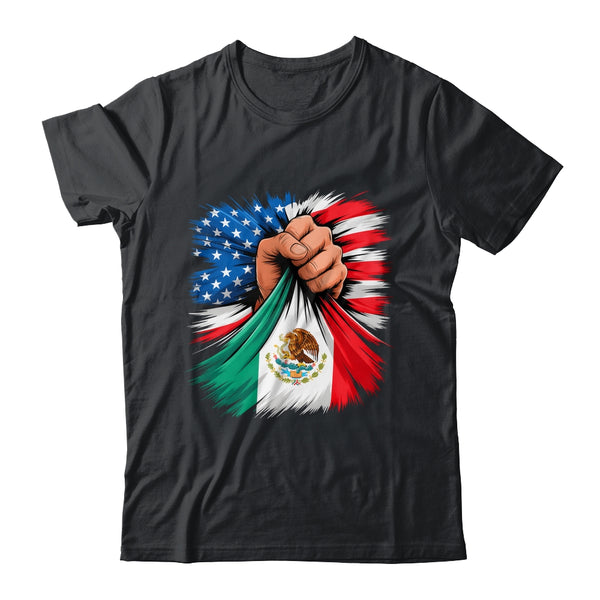 America Mexico Flag Vintage Mexican Roots American USA Shirt Hoodie Classic T Shirt Black 600x.jpg