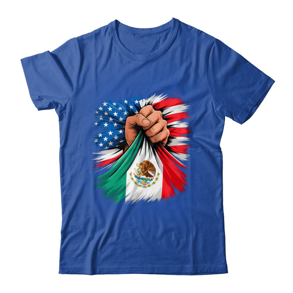 America Mexico Flag Vintage Mexican Roots American USA Shirt Hoodie Classic T Shirt Royal 600x.jpg