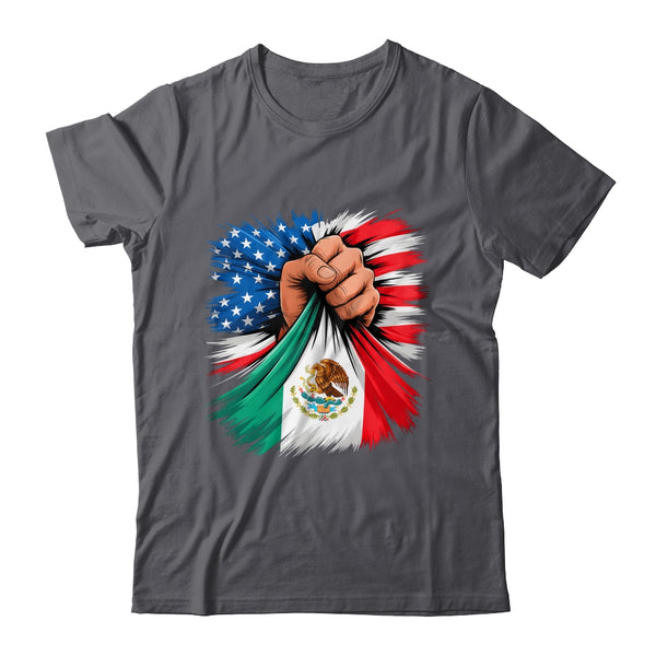 America Mexico Flag Vintage Mexican Roots American USA Shirt Hoodie Classic T Shirt Dark Heather 600x.jpg