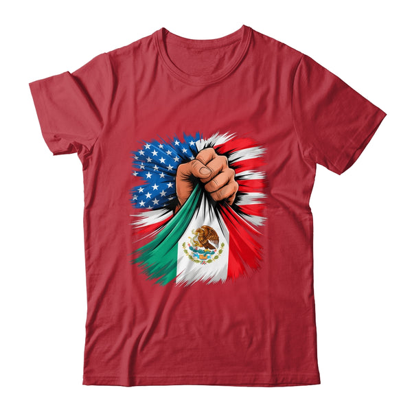 America Mexico Flag Vintage Mexican Roots American USA Shirt Hoodie Classic T Shirt Red 600x.jpg