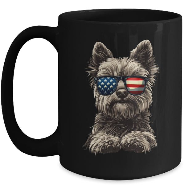 Patriotic Yorkshire Terrier Dog USA Flag 4th Of July Mug 15oz Mug Black front 600x.jpg