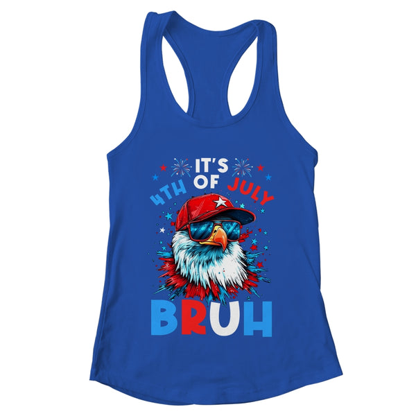 Bruh 4th Of July Boys Kids Fourth Of July Bald Eagle Shirt Tank Top Women s Ideal Racerback Tank Royal 600x 1.jpg