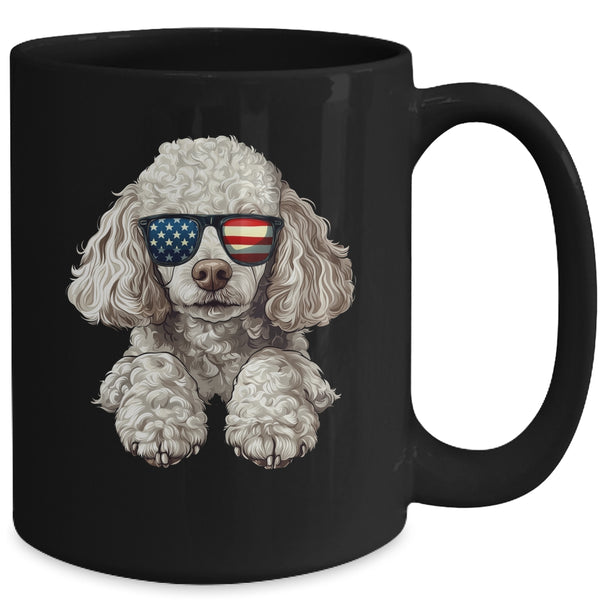 Patriotic Poodle Dog USA Flag 4th Of July Mug 15oz Mug Black back 600x.jpg