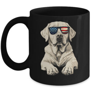 Patriotic Labrador Retriever Dog USA Flag 4th Of July Mug 11oz Mug Black front 600x.jpg