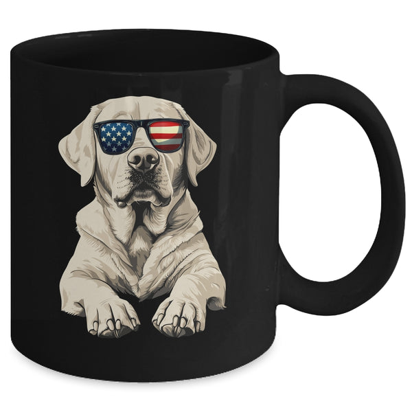 Patriotic Labrador Retriever Dog USA Flag 4th Of July Mug 11oz Mug Black back 600x.jpg