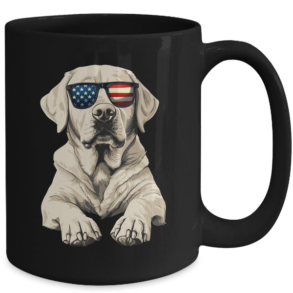 Patriotic Labrador Retriever Dog USA Flag 4th Of July Mug 15oz Mug Black back 600x.jpg