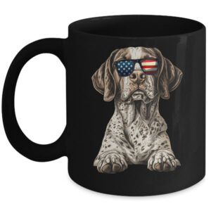Patriotic German Shorthaired Pointer Dog USA Flag 4th Of July Mug 11oz Mug Black front 600x.jpg