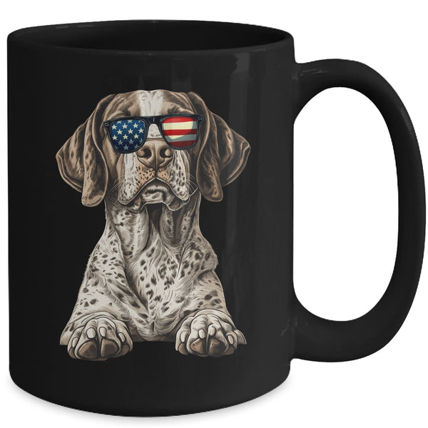 Patriotic German Shorthaired Pointer Dog USA Flag 4th Of July Mug 15oz Mug Black back 600x.jpg