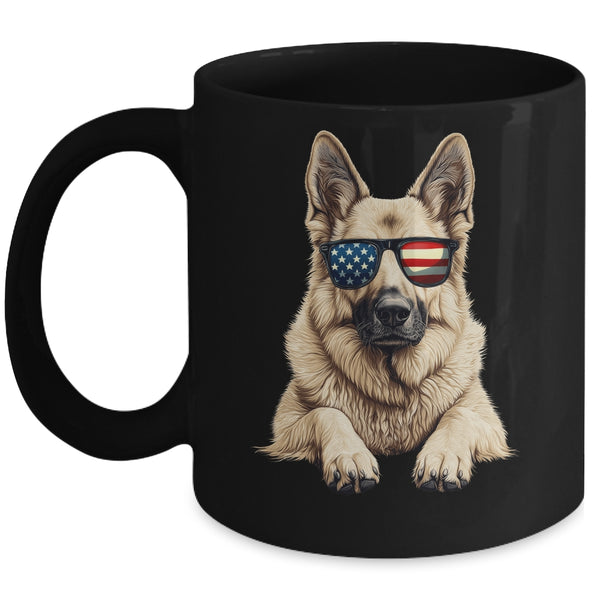 Patriotic German Shepherd Dog USA Flag 4th Of July Mug 11oz Mug Black front 600x.jpg