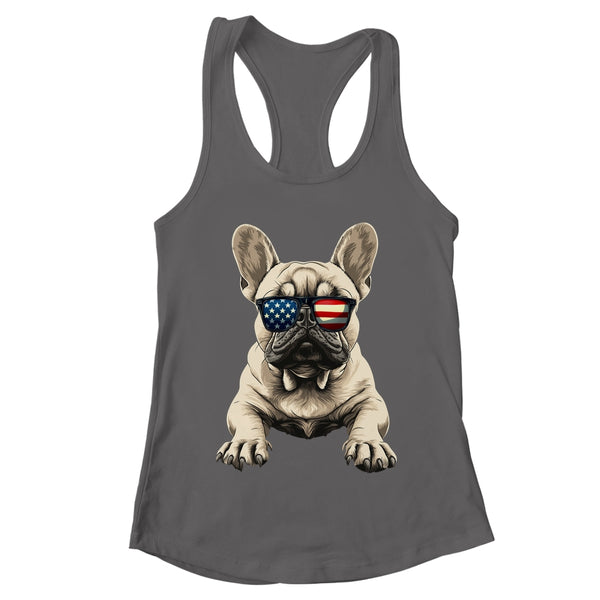 Patriotic French Bulldog Dog USA Flag 4th Of July Shirt Tank Top Women s Ideal Racerback Tank Dark Grey 600x.jpg