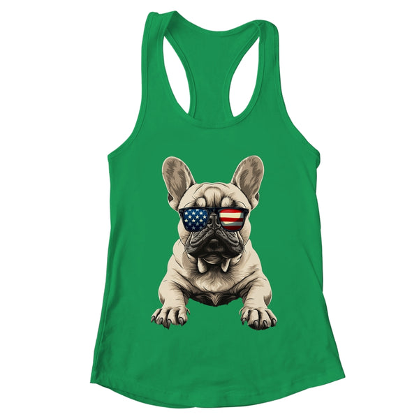 Patriotic French Bulldog Dog USA Flag 4th Of July Shirt Tank Top Women s Ideal Racerback Tank Kelly Green 600x.jpg