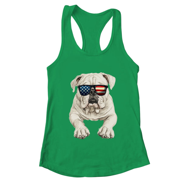 Patriotic Bulldog Dog USA Flag 4th Of July Shirt Tank Top Women s Ideal Racerback Tank Kelly Green 600x.jpg