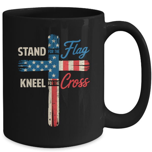 USA Flag Religious 4th Of July Christian Stand For The Flag Mug 15oz Mug Black back 600x.jpg